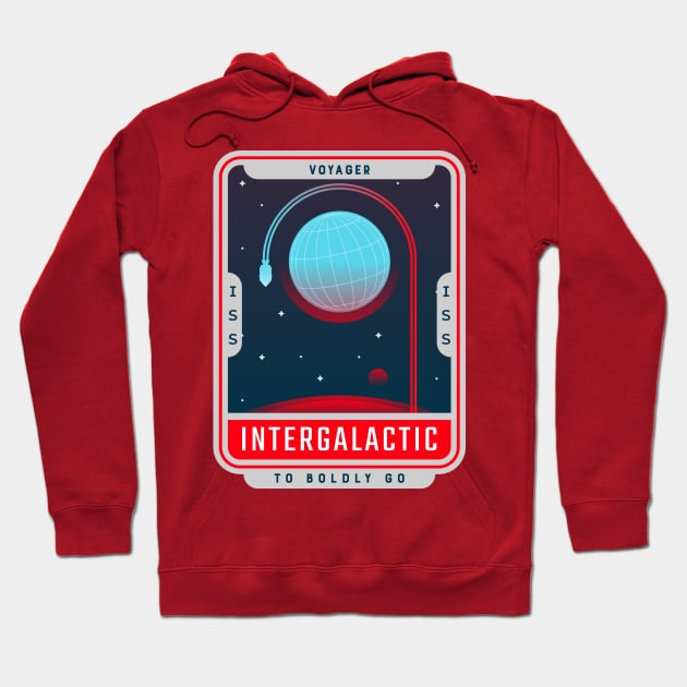 Voyager INTERGALACTIC To Bold Go Hoodie by Ken Adams Store